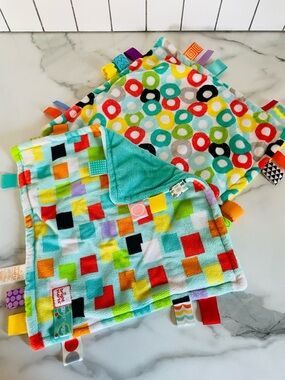 2 Bright Starts Taggies Security Blankets